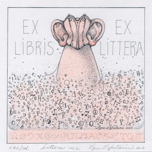 “Littera no 2” Ex Libris – Ex Literra – 2018
